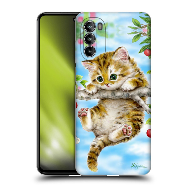 Kayomi Harai Animals And Fantasy Cherry Tree Kitten Soft Gel Case for Motorola Moto G82 5G