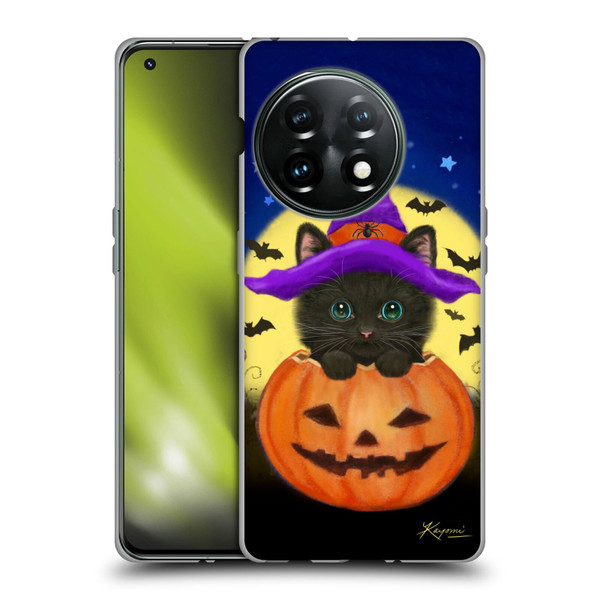 Kayomi Harai Animals And Fantasy Halloween With Cat Soft Gel Case for OnePlus 11 5G
