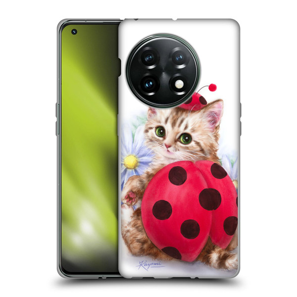 Kayomi Harai Animals And Fantasy Kitten Cat Lady Bug Soft Gel Case for OnePlus 11 5G