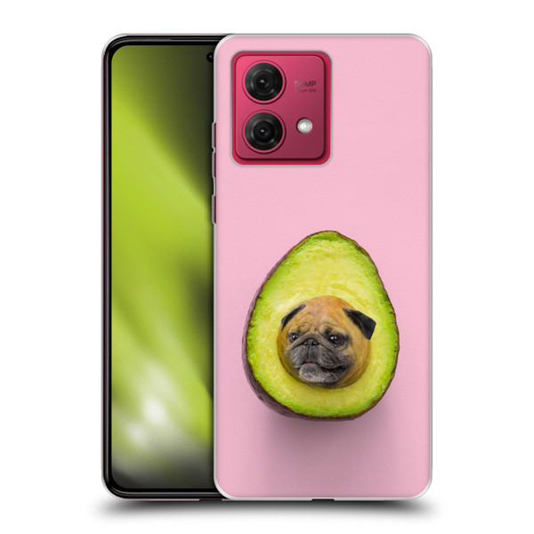 Pixelmated Animals Surreal Pets Pugacado Soft Gel Case for Motorola Moto G84 5G