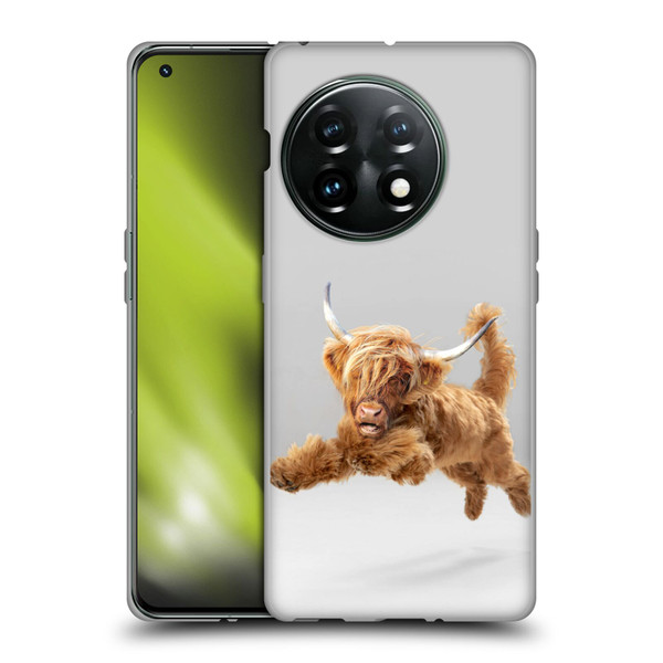 Pixelmated Animals Surreal Pets Highland Pup Soft Gel Case for OnePlus 11 5G