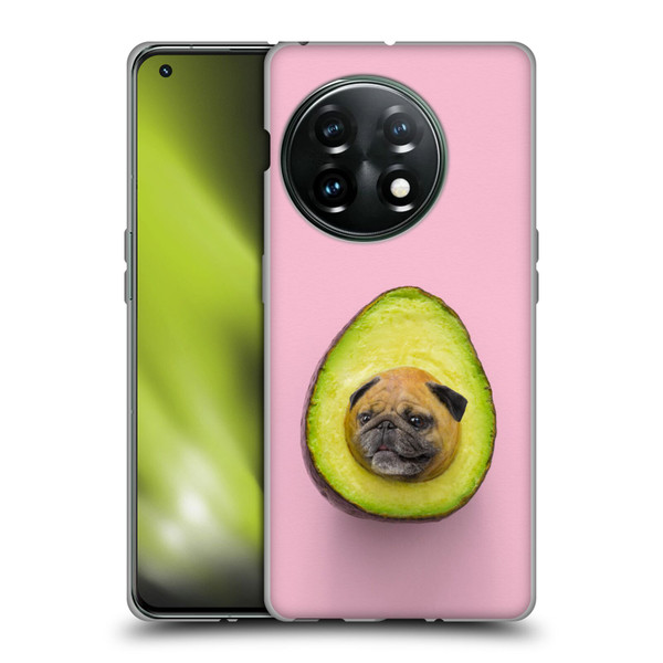 Pixelmated Animals Surreal Pets Pugacado Soft Gel Case for OnePlus 11 5G