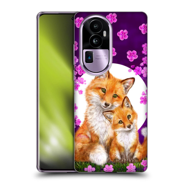 Kayomi Harai Animals And Fantasy Mother & Baby Fox Soft Gel Case for OPPO Reno10 Pro+