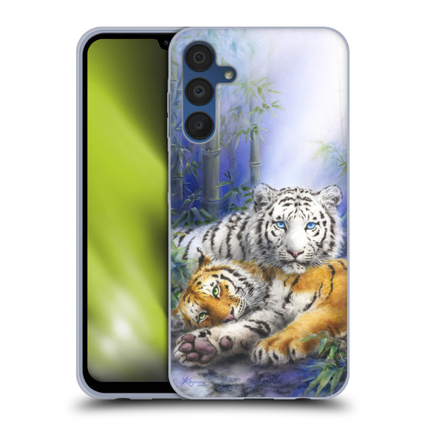 Kayomi Harai Animals And Fantasy Asian Tiger Couple Soft Gel Case for Samsung Galaxy A15