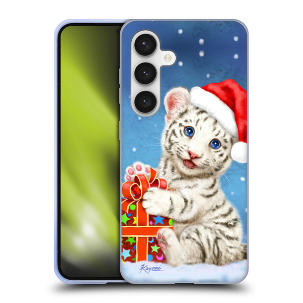 Kayomi Harai Animals And Fantasy White Tiger Christmas Gift Soft Gel Case for Samsung Galaxy S24 5G