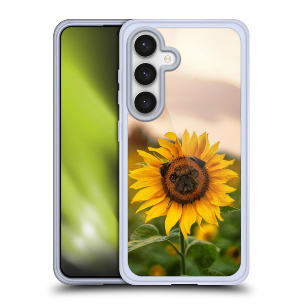 Pixelmated Animals Surreal Pets Pugflower Soft Gel Case for Samsung Galaxy S24 5G