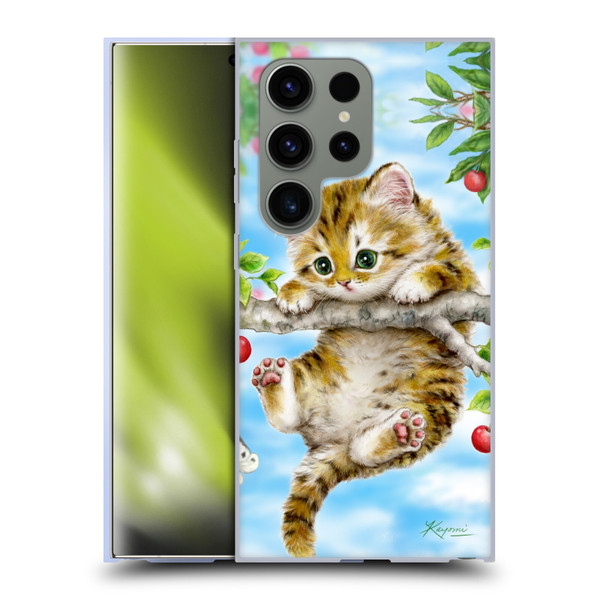 Kayomi Harai Animals And Fantasy Cherry Tree Kitten Soft Gel Case for Samsung Galaxy S24 Ultra 5G