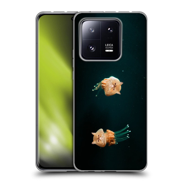 Pixelmated Animals Surreal Pets Jellyfish Cats Soft Gel Case for Xiaomi 13 Pro 5G