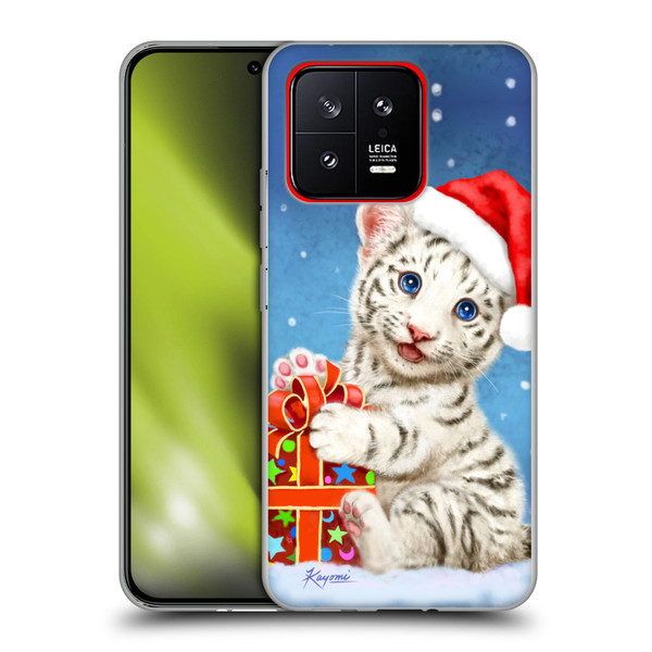 Kayomi Harai Animals And Fantasy White Tiger Christmas Gift Soft Gel Case for Xiaomi 13 5G
