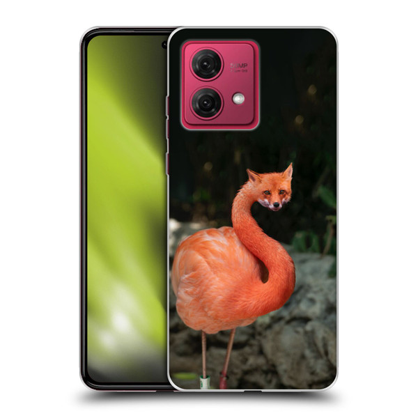 Pixelmated Animals Surreal Wildlife Foxmingo Soft Gel Case for Motorola Moto G84 5G
