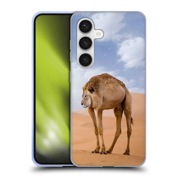 Pixelmated Animals Surreal Wildlife Camel Lion Soft Gel Case for Samsung Galaxy S24 5G