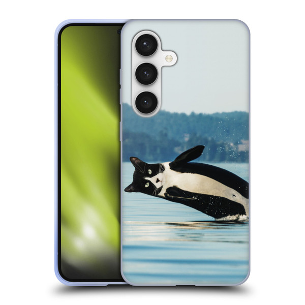 Pixelmated Animals Surreal Wildlife Orcat Soft Gel Case for Samsung Galaxy S24 5G