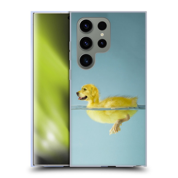 Pixelmated Animals Surreal Wildlife Dog Duck Soft Gel Case for Samsung Galaxy S24 Ultra 5G