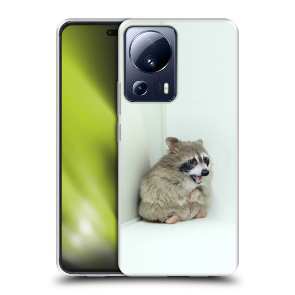 Pixelmated Animals Surreal Wildlife Hamster Raccoon Soft Gel Case for Xiaomi 13 Lite 5G