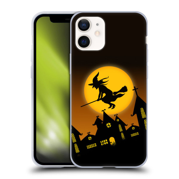 Simone Gatterwe Halloween Witch Soft Gel Case for Apple iPhone 12 Mini