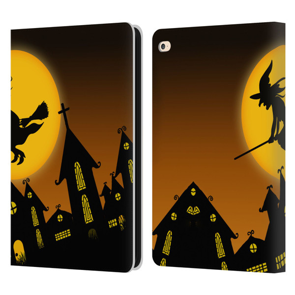Simone Gatterwe Halloween Witch Leather Book Wallet Case Cover For Apple iPad Air 2 (2014)