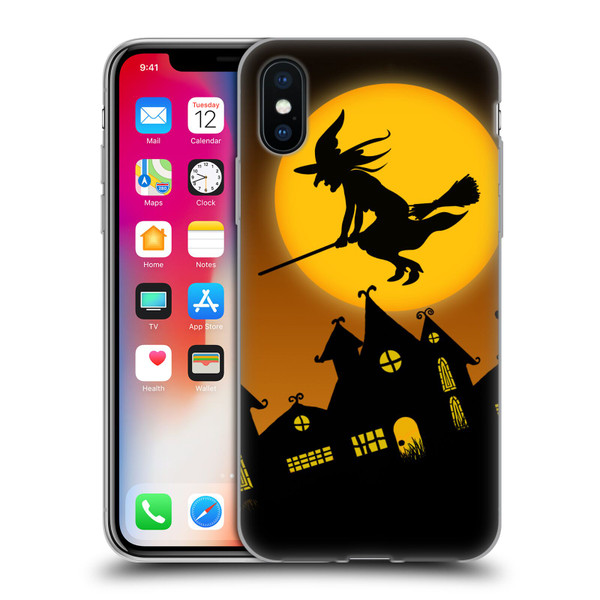 Simone Gatterwe Halloween Witch Soft Gel Case for Apple iPhone X / iPhone XS
