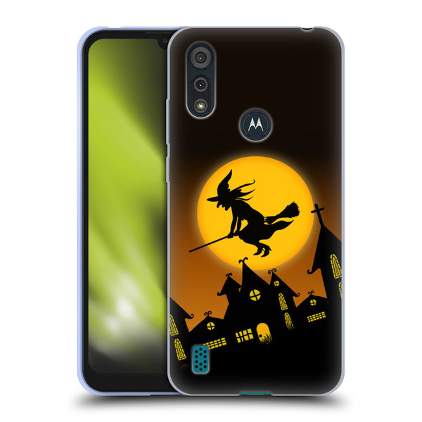 Simone Gatterwe Halloween Witch Soft Gel Case for Motorola Moto E6s (2020)