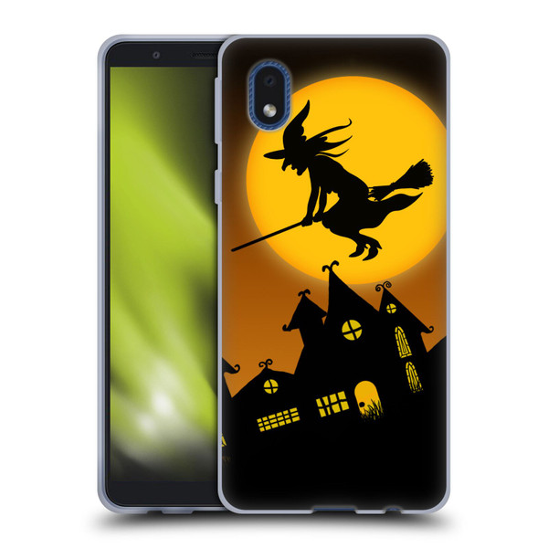 Simone Gatterwe Halloween Witch Soft Gel Case for Samsung Galaxy A01 Core (2020)
