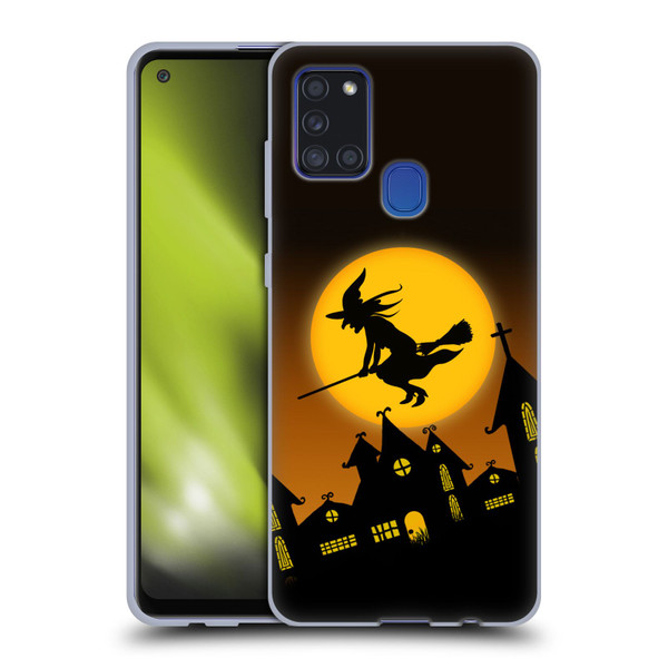 Simone Gatterwe Halloween Witch Soft Gel Case for Samsung Galaxy A21s (2020)