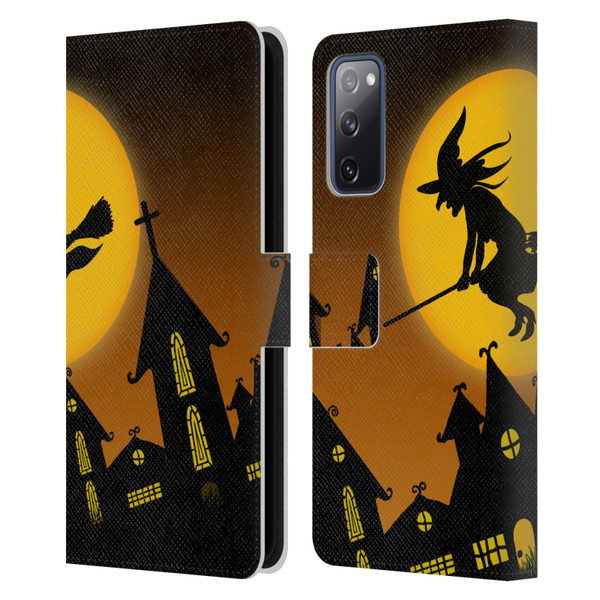 Simone Gatterwe Halloween Witch Leather Book Wallet Case Cover For Samsung Galaxy S20 FE / 5G