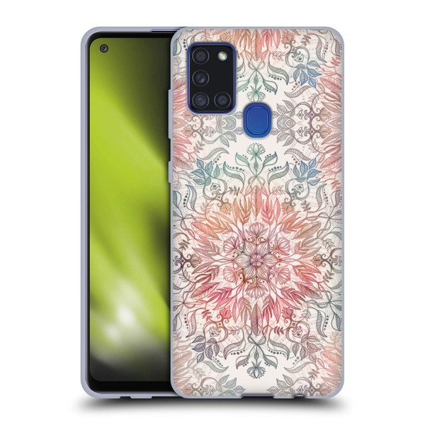 Micklyn Le Feuvre Mandala Autumn Spice Soft Gel Case for Samsung Galaxy A21s (2020)