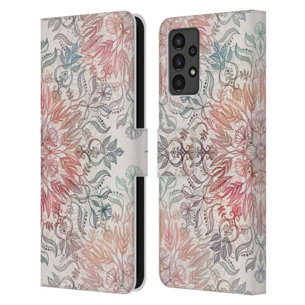 Micklyn Le Feuvre Mandala Autumn Spice Leather Book Wallet Case Cover For Samsung Galaxy A13 (2022)