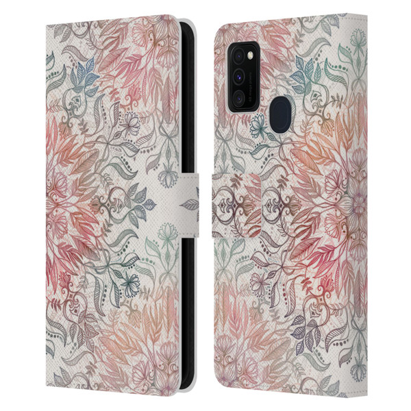 Micklyn Le Feuvre Mandala Autumn Spice Leather Book Wallet Case Cover For Samsung Galaxy M30s (2019)/M21 (2020)