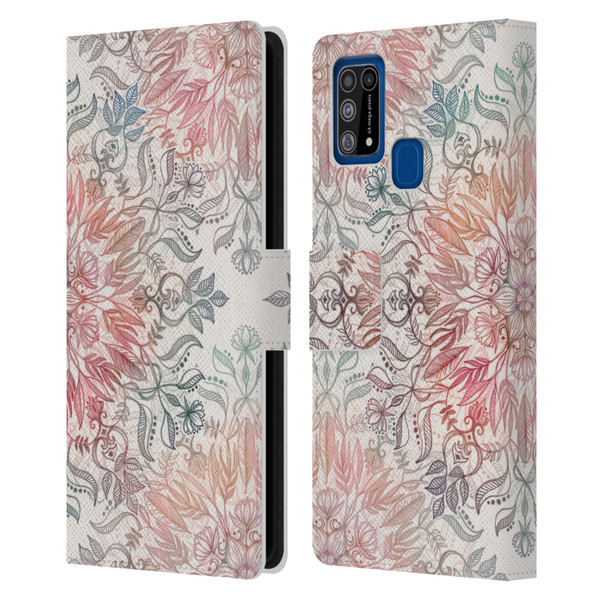 Micklyn Le Feuvre Mandala Autumn Spice Leather Book Wallet Case Cover For Samsung Galaxy M31 (2020)