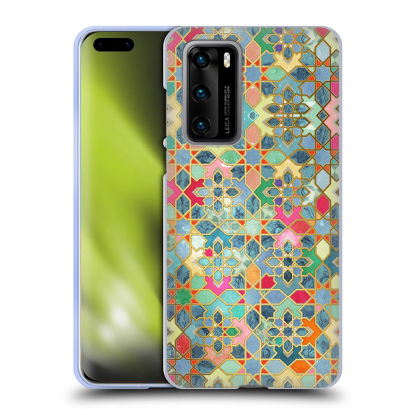 Micklyn Le Feuvre Moroccan Gilt and Glory Soft Gel Case for Huawei P40 5G