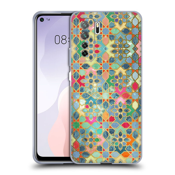 Micklyn Le Feuvre Moroccan Gilt and Glory Soft Gel Case for Huawei Nova 7 SE/P40 Lite 5G