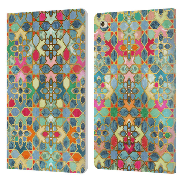 Micklyn Le Feuvre Moroccan Gilt and Glory Leather Book Wallet Case Cover For Apple iPad mini 4