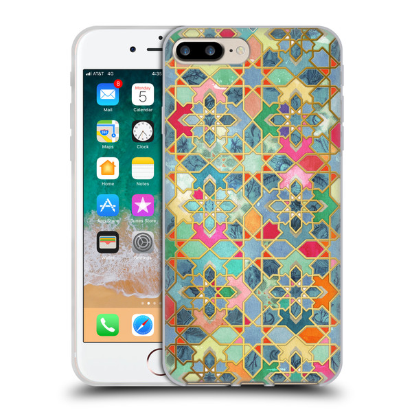 Micklyn Le Feuvre Moroccan Gilt and Glory Soft Gel Case for Apple iPhone 7 Plus / iPhone 8 Plus