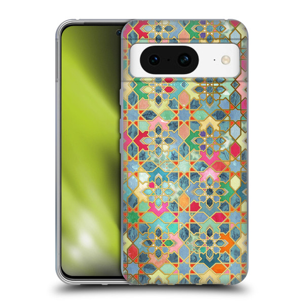 Micklyn Le Feuvre Moroccan Gilt and Glory Soft Gel Case for Google Pixel 8