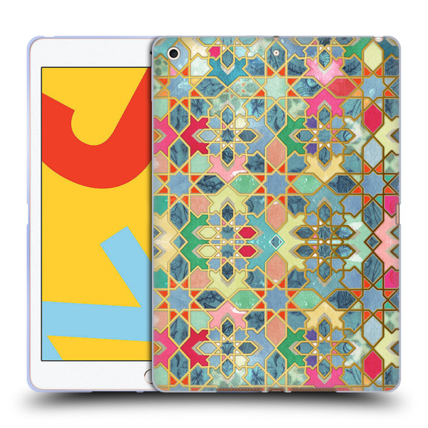 Micklyn Le Feuvre Moroccan Gilt and Glory Soft Gel Case for Apple iPad 10.2 2019/2020/2021