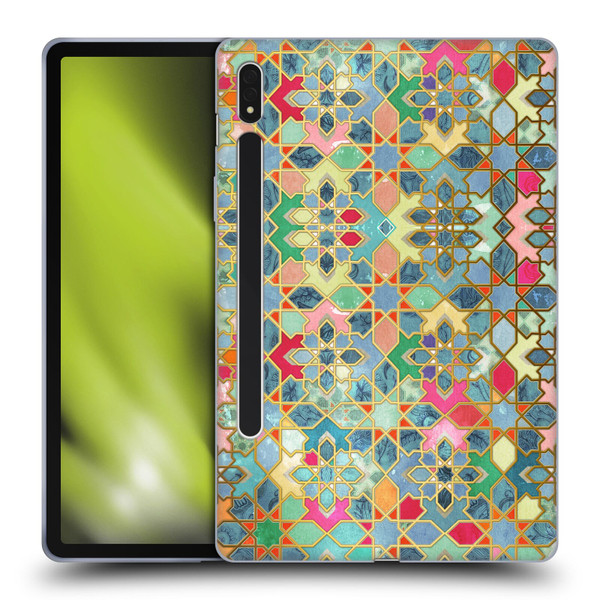 Micklyn Le Feuvre Moroccan Gilt and Glory Soft Gel Case for Samsung Galaxy Tab S8
