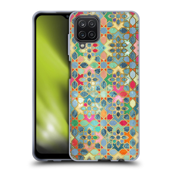 Micklyn Le Feuvre Moroccan Gilt and Glory Soft Gel Case for Samsung Galaxy A12 (2020)