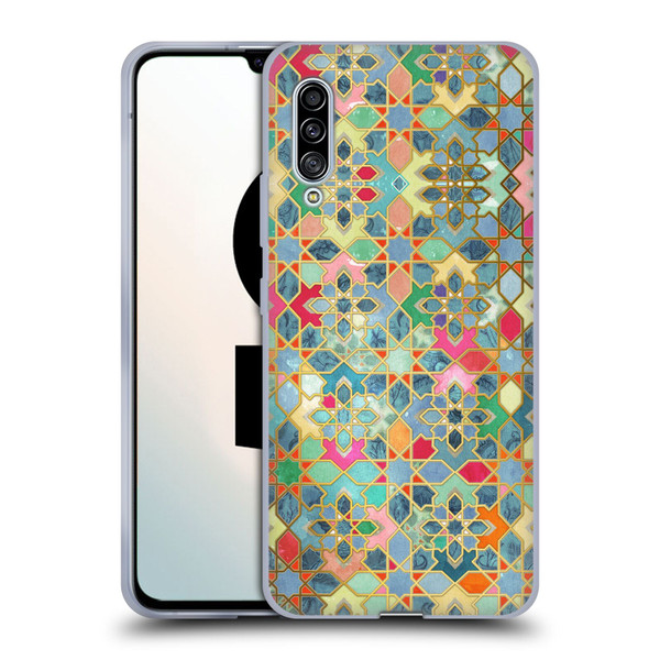 Micklyn Le Feuvre Moroccan Gilt and Glory Soft Gel Case for Samsung Galaxy A90 5G (2019)