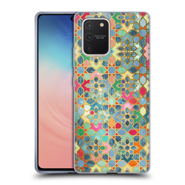 Micklyn Le Feuvre Moroccan Gilt and Glory Soft Gel Case for Samsung Galaxy S10 Lite