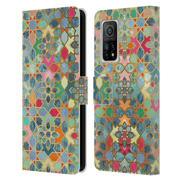 Micklyn Le Feuvre Moroccan Gilt and Glory Leather Book Wallet Case Cover For Xiaomi Mi 10T 5G