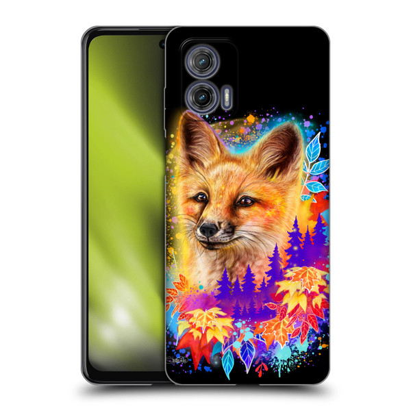 Sheena Pike Animals Red Fox Spirit & Autumn Leaves Soft Gel Case for Motorola Moto G73 5G