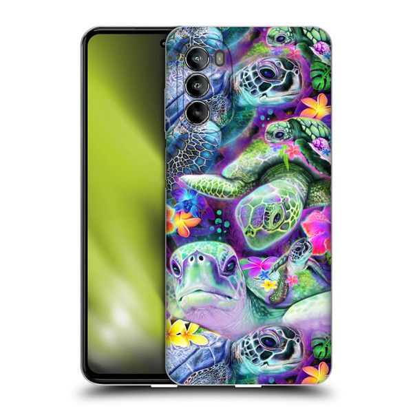 Sheena Pike Animals Daydream Sea Turtles & Flowers Soft Gel Case for Motorola Moto G82 5G