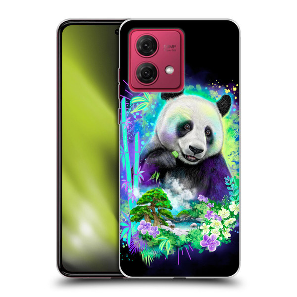 Sheena Pike Animals Rainbow Bamboo Panda Spirit Soft Gel Case for Motorola Moto G84 5G