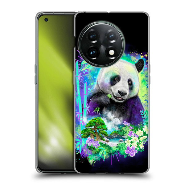 Sheena Pike Animals Rainbow Bamboo Panda Spirit Soft Gel Case for OnePlus 11 5G