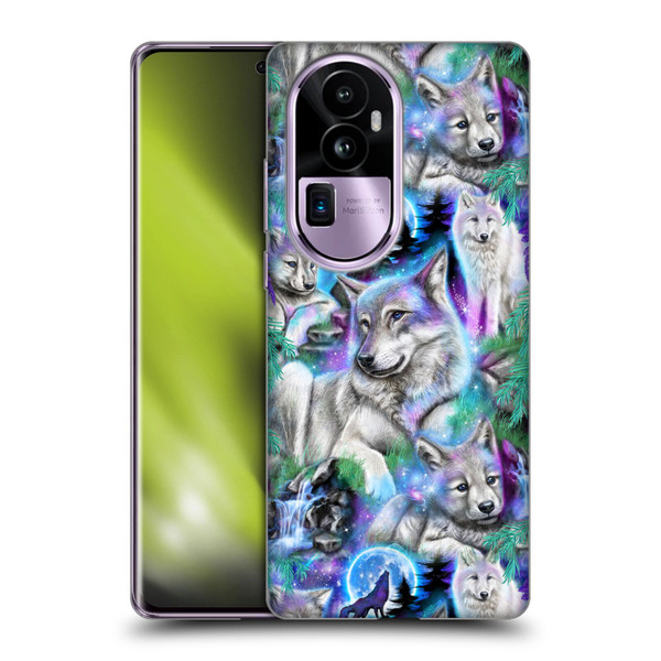 Sheena Pike Animals Daydream Galaxy Wolves Soft Gel Case for OPPO Reno10 Pro+