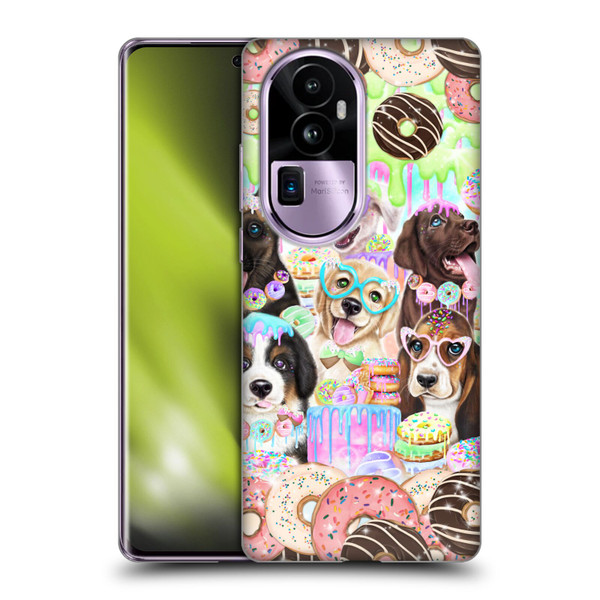 Sheena Pike Animals Puppy Dogs And Donuts Soft Gel Case for OPPO Reno10 Pro+