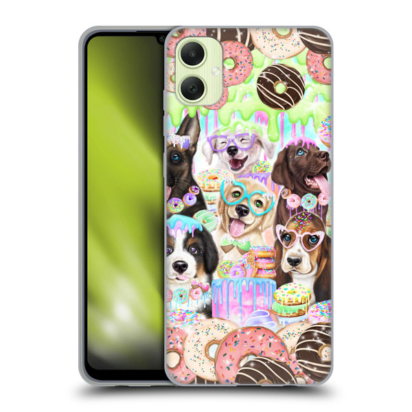 Sheena Pike Animals Puppy Dogs And Donuts Soft Gel Case for Samsung Galaxy A05