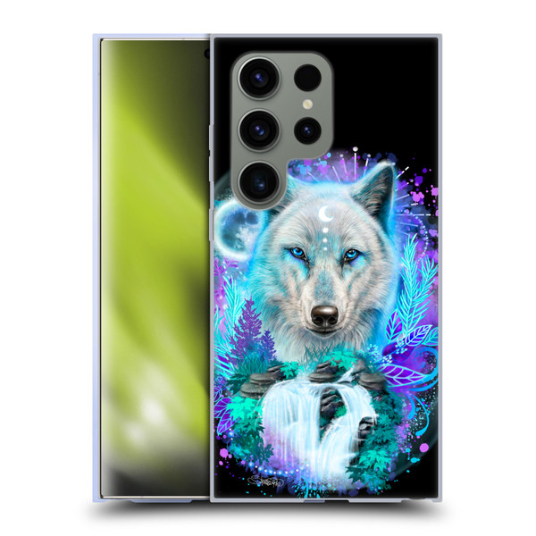 Sheena Pike Animals Winter Wolf Spirit & Waterfall Soft Gel Case for Samsung Galaxy S24 Ultra 5G