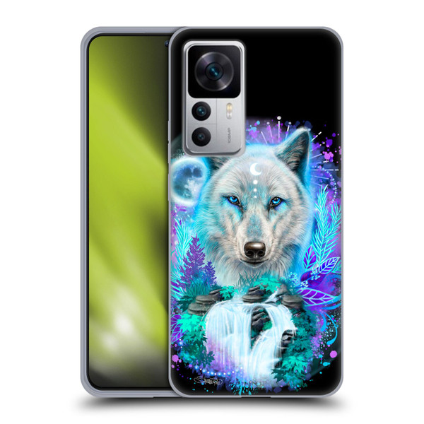 Sheena Pike Animals Winter Wolf Spirit & Waterfall Soft Gel Case for Xiaomi 12T 5G / 12T Pro 5G / Redmi K50 Ultra 5G