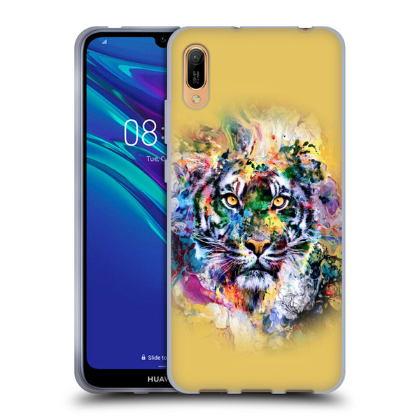 Riza Peker Animal Abstract Abstract Tiger Soft Gel Case for Huawei Y6 Pro (2019)